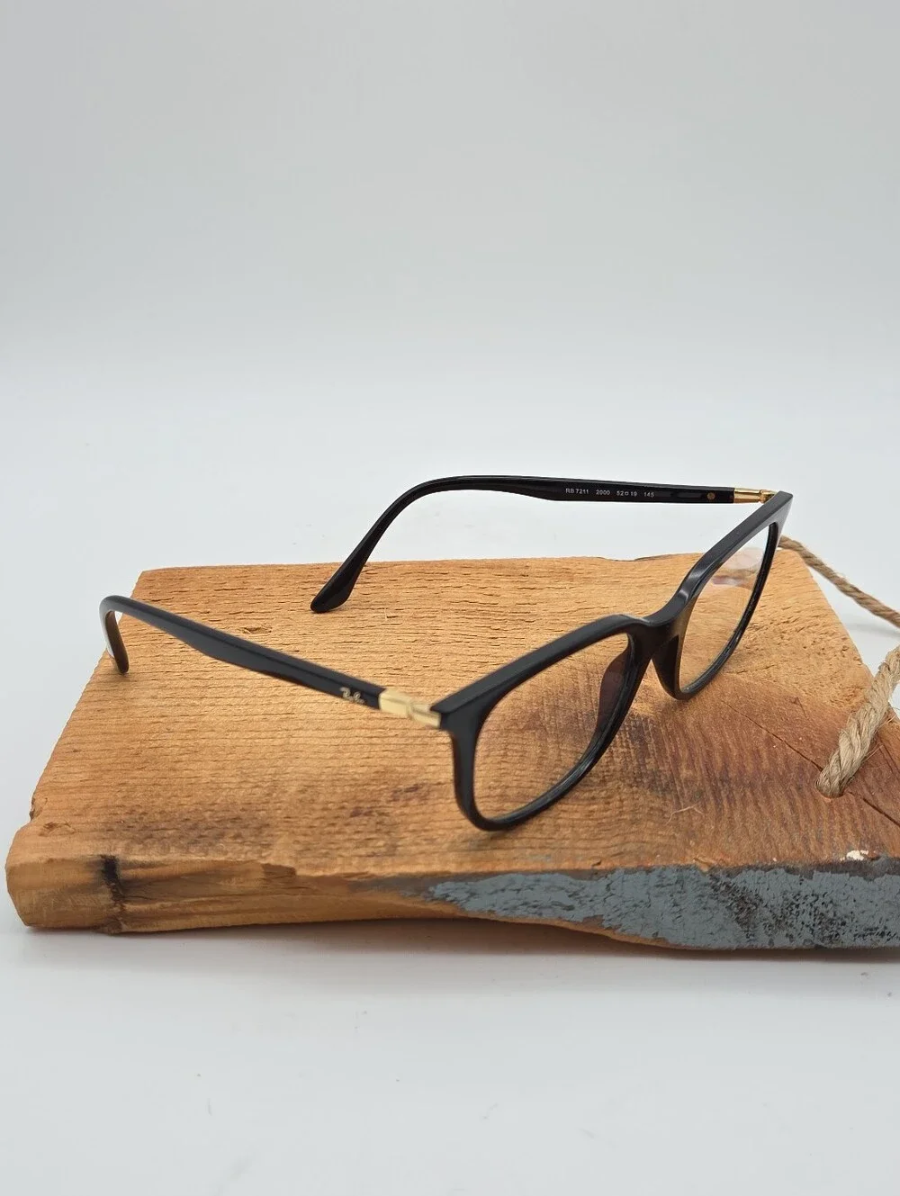 Ray-Ban Eyeglasses Frames RB7211 2000 Polished Black Gold